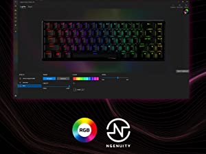 HP HyperX Alloy Origins 65 Mechanical 65% Form Factor Linear Red Switch RGB LED Backlit Keyboard